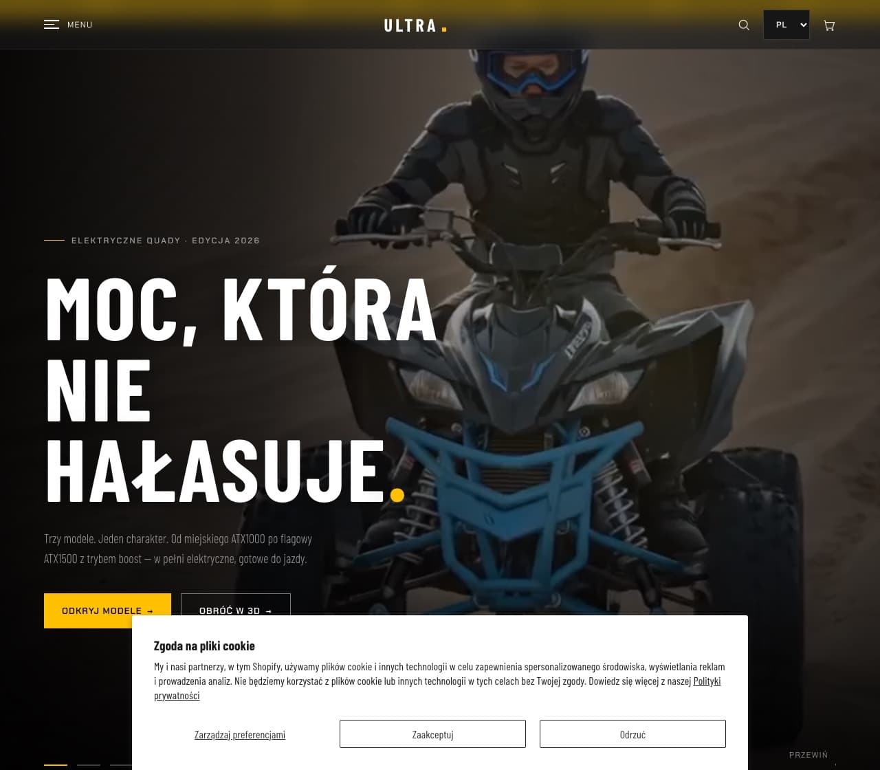 ULTRA ATX, E-commerce · Shopify · Poland