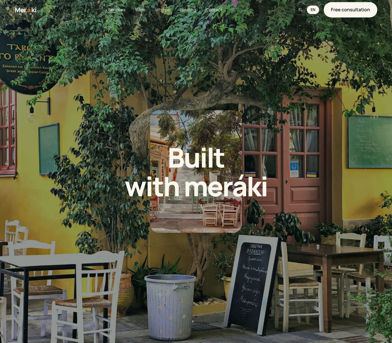 Meráki Studio website preview