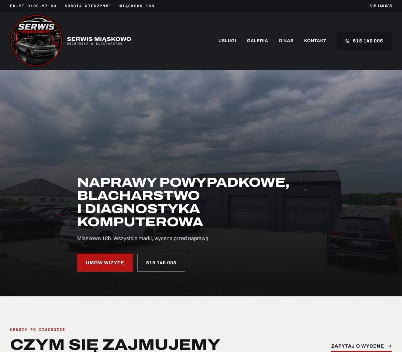 Serwis Miąskowo website preview