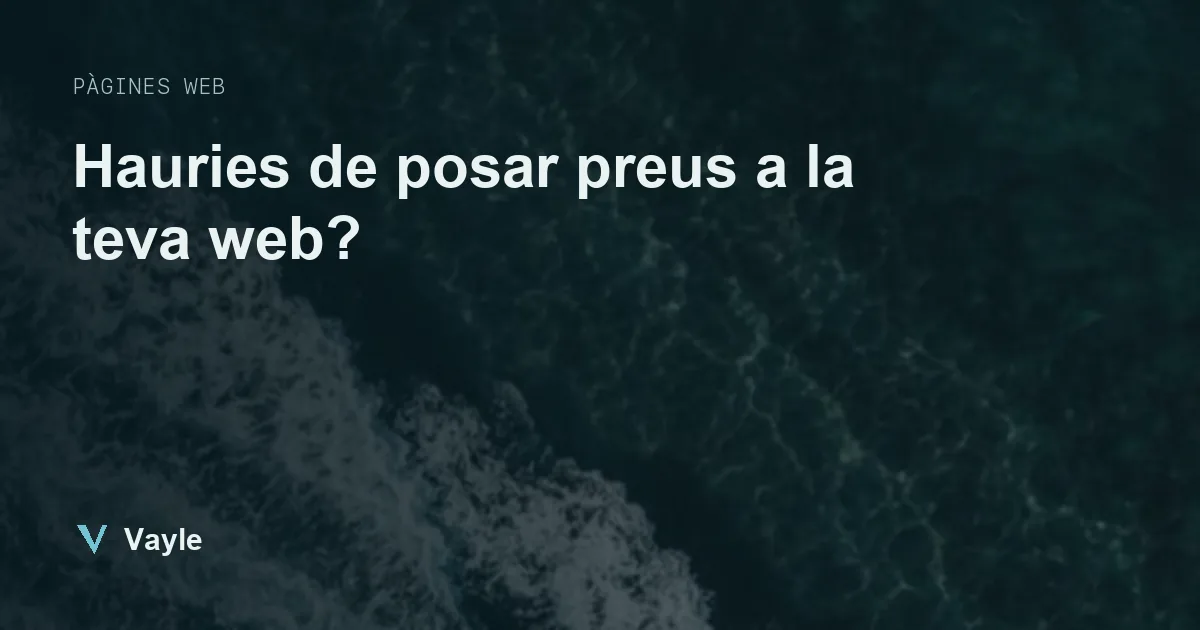 Hauries de posar preus a la teva web?