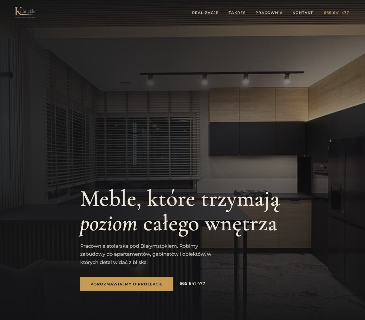 Kulmeble, Столярная мастерская · WordPress · Польша
