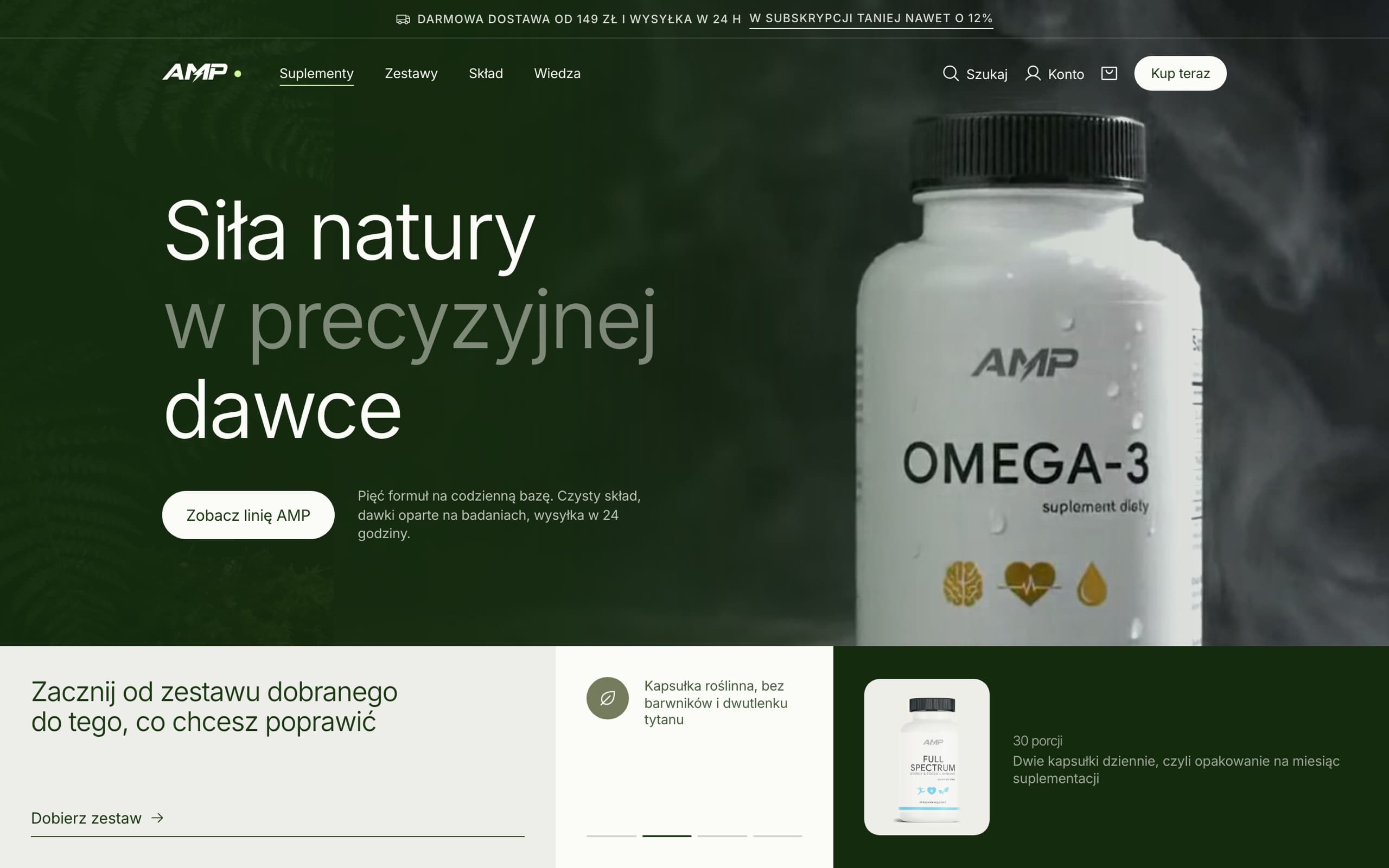 AMP Supplements homepage