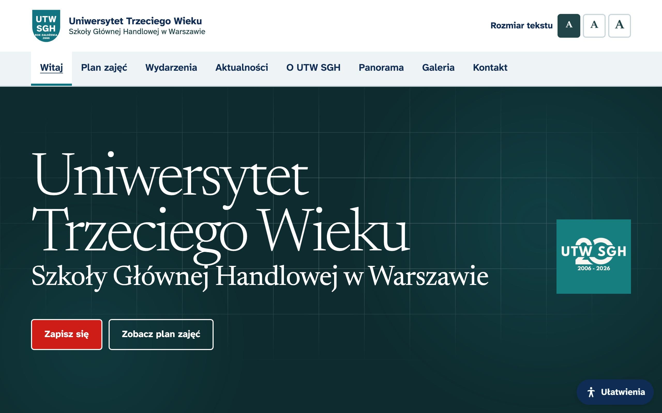 UTW przy SGH homepage
